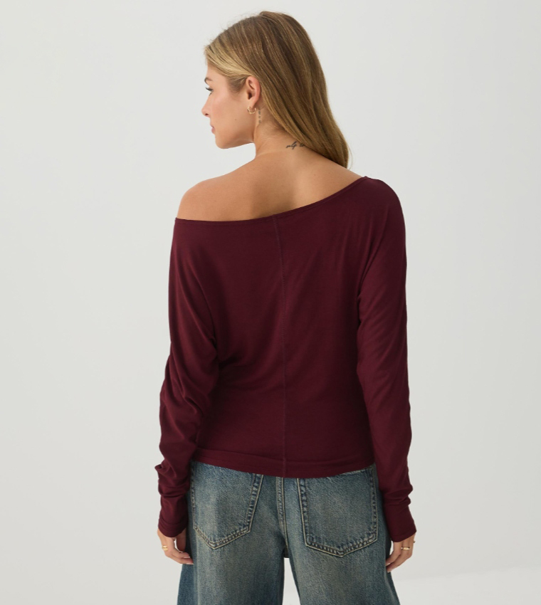 اردين  توبات قصيرة - بورغندي Cropped Tops