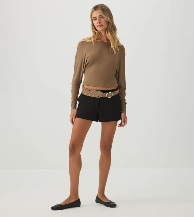 اردين  توبات قصيرة - بني  Cropped Tops