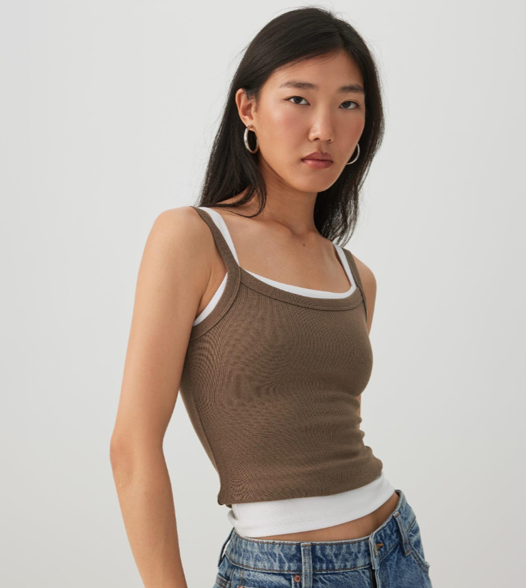 Ardene  Cropped Tops - Brown Cropped Tops