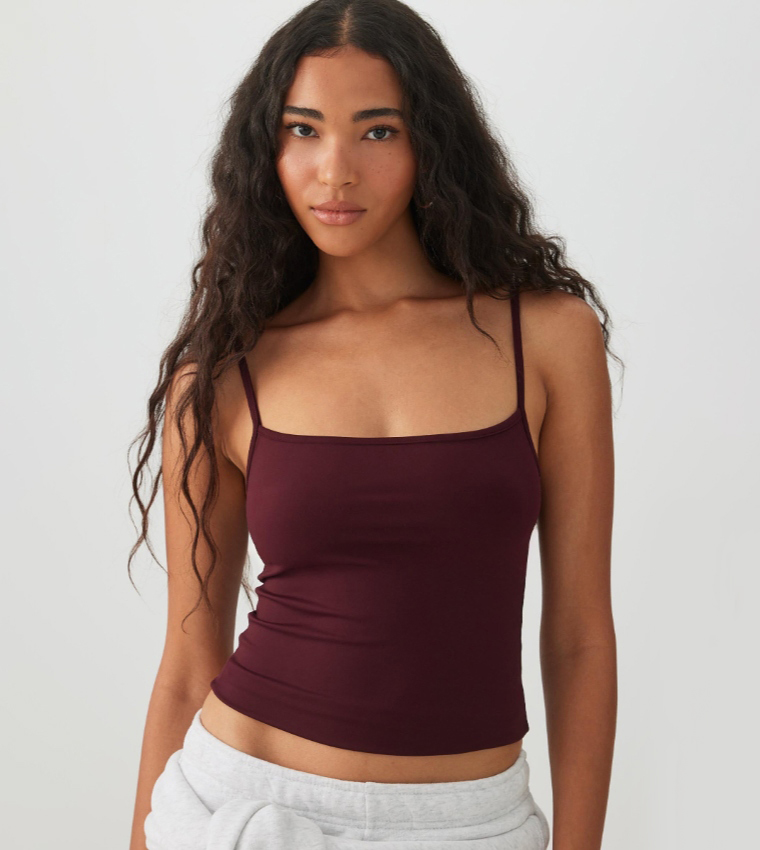 اردين  توبات قصيرة - بني محمر  Cropped Tops