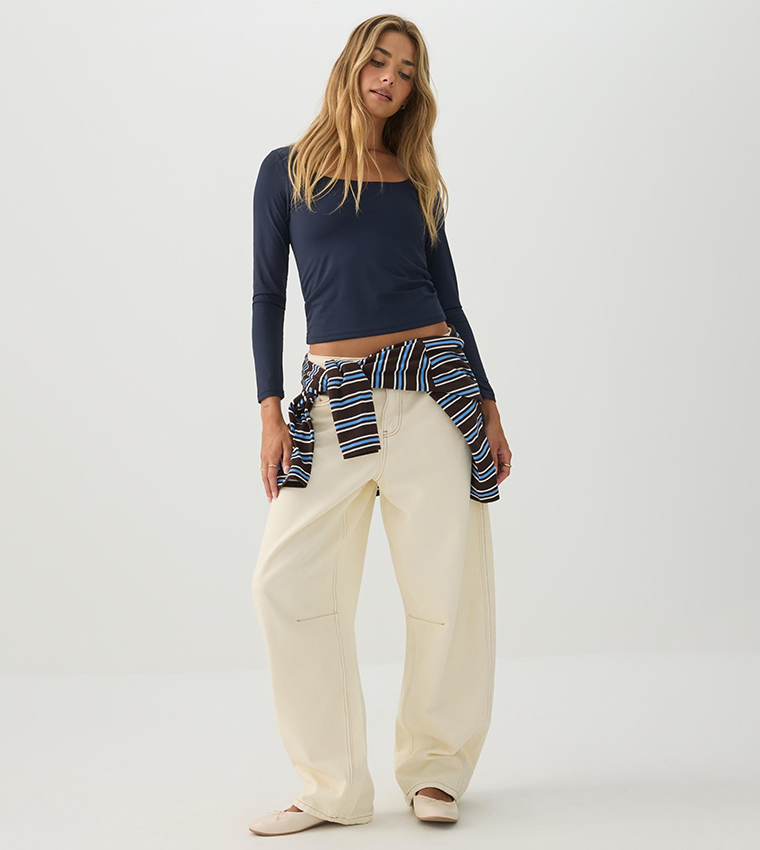 اردين  توبات قصيرة - كحلي Cropped Tops