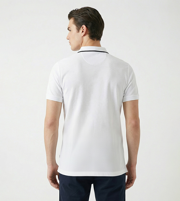 Logo Embroidered Short Sleeves Polo T-Shirt