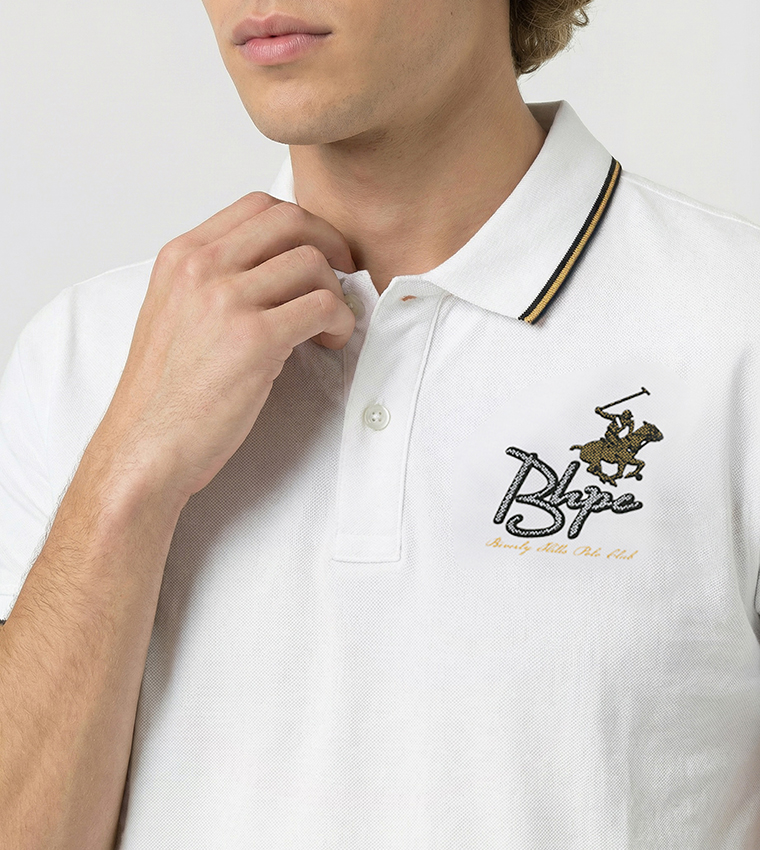 Logo Detail Short Sleeves Polo T-Shirt