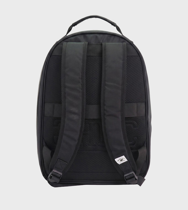 Logo Detail Zippered Backpack