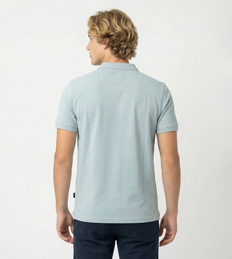 Logo Embroidered Short Sleeves Polo T-Shirt