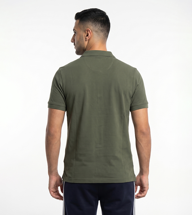 Logo Detail Short Sleeves Polo T-Shirt