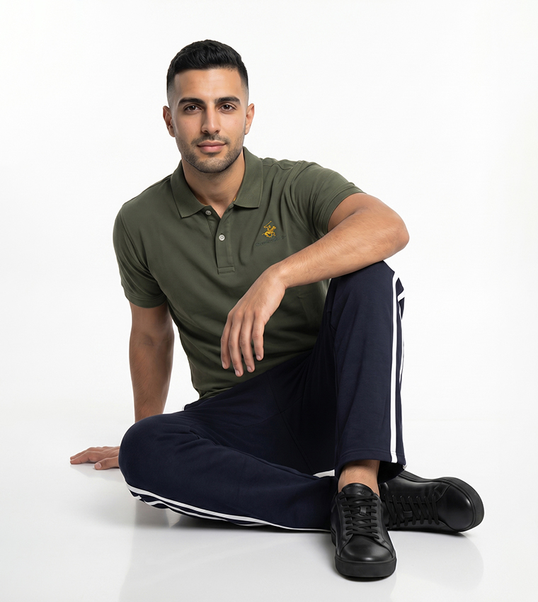Logo Detail Short Sleeves Polo T-Shirt