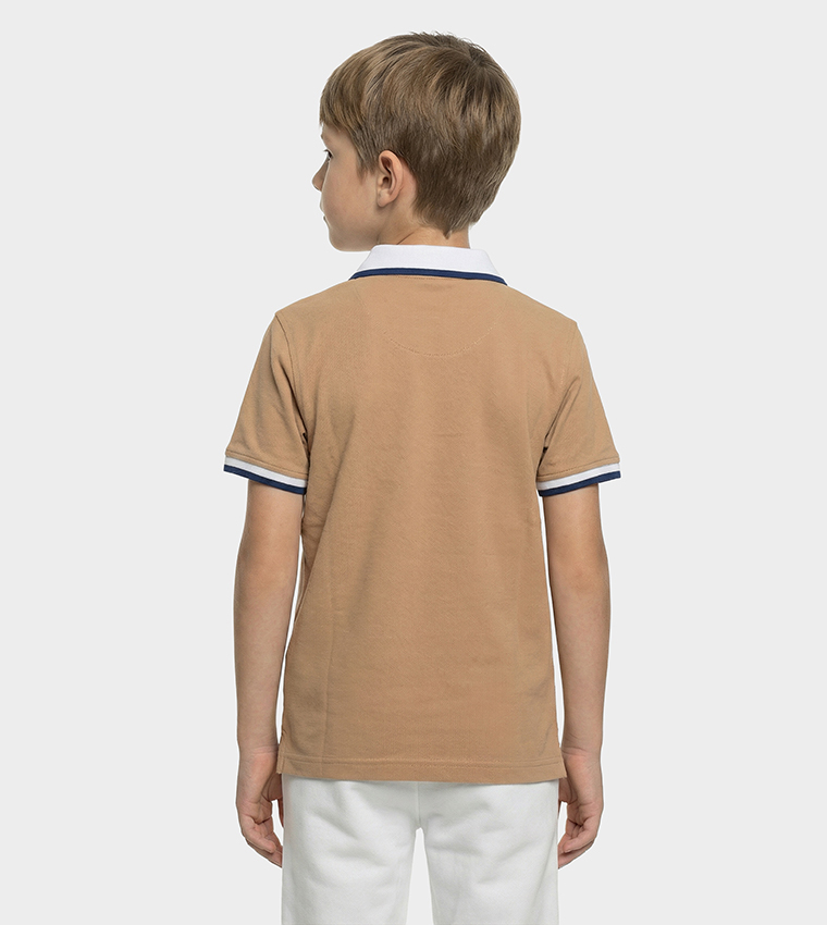 Logo Embroidered Short Sleeves Polo T-Shirt