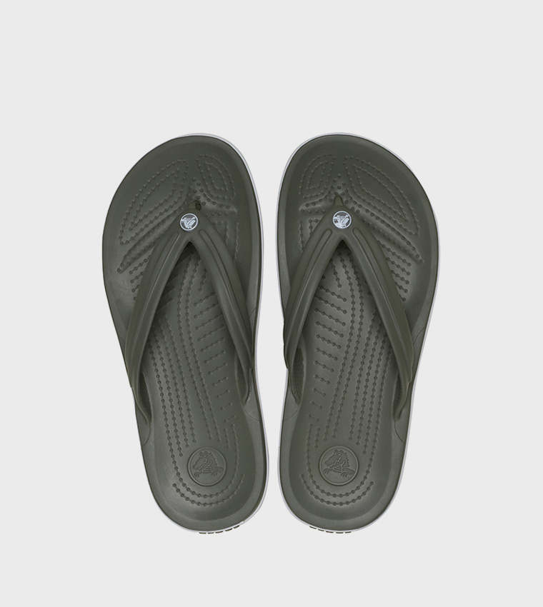 Crocs  Flip-Flops - Olive Flip-Flops