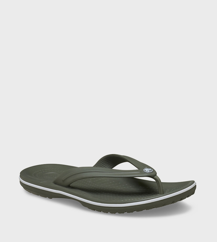 Crocs  Flip-Flops - Olive Flip-Flops