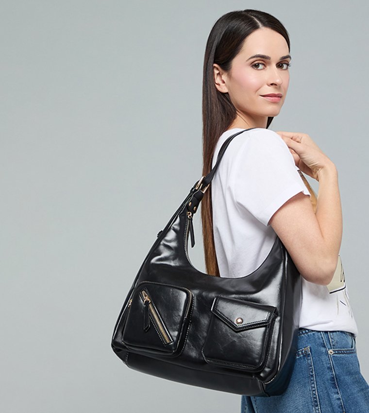 Solid Shoulder Bag