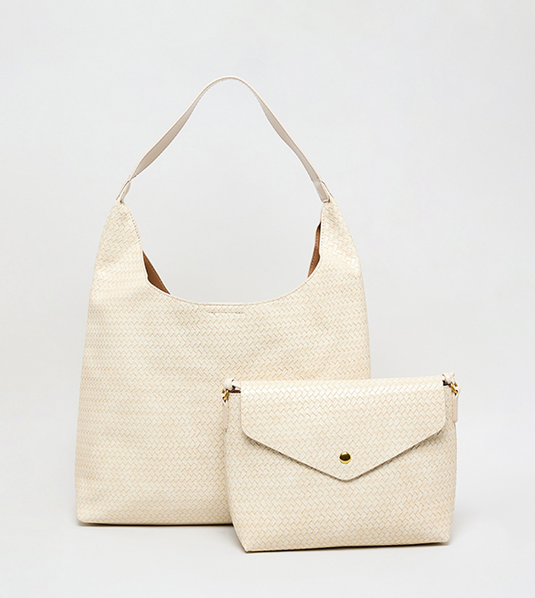 Braided Shoulder Bag Set