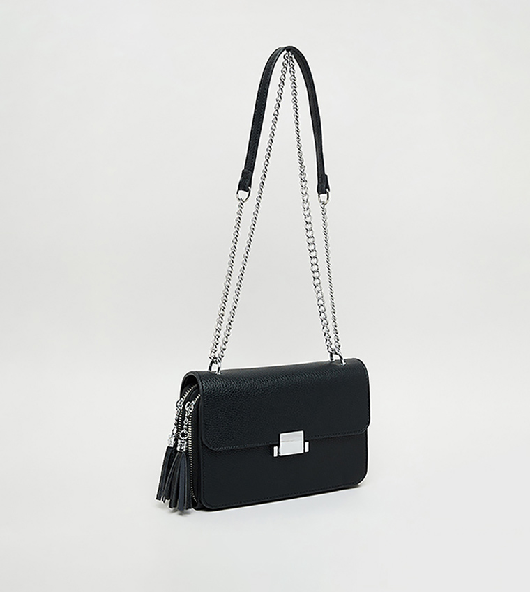 Textured Convertible Crossbody Bag