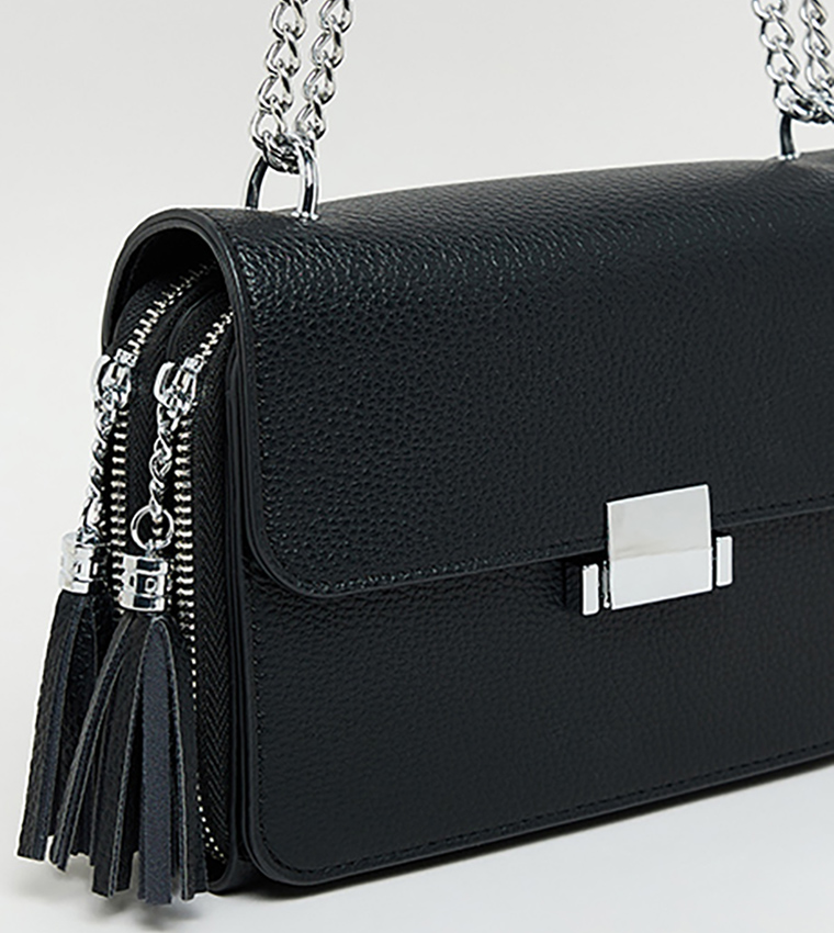 Textured Convertible Crossbody Bag