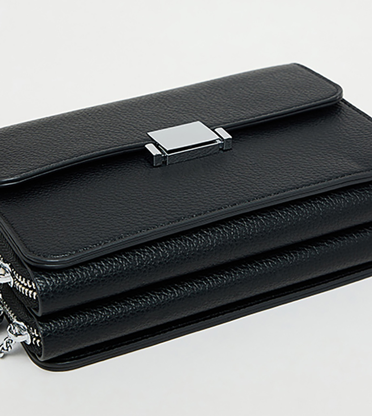 Textured Convertible Crossbody Bag