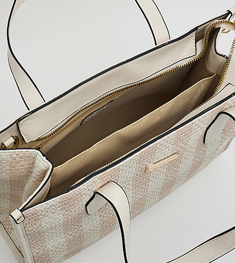 Checked Tote Bag