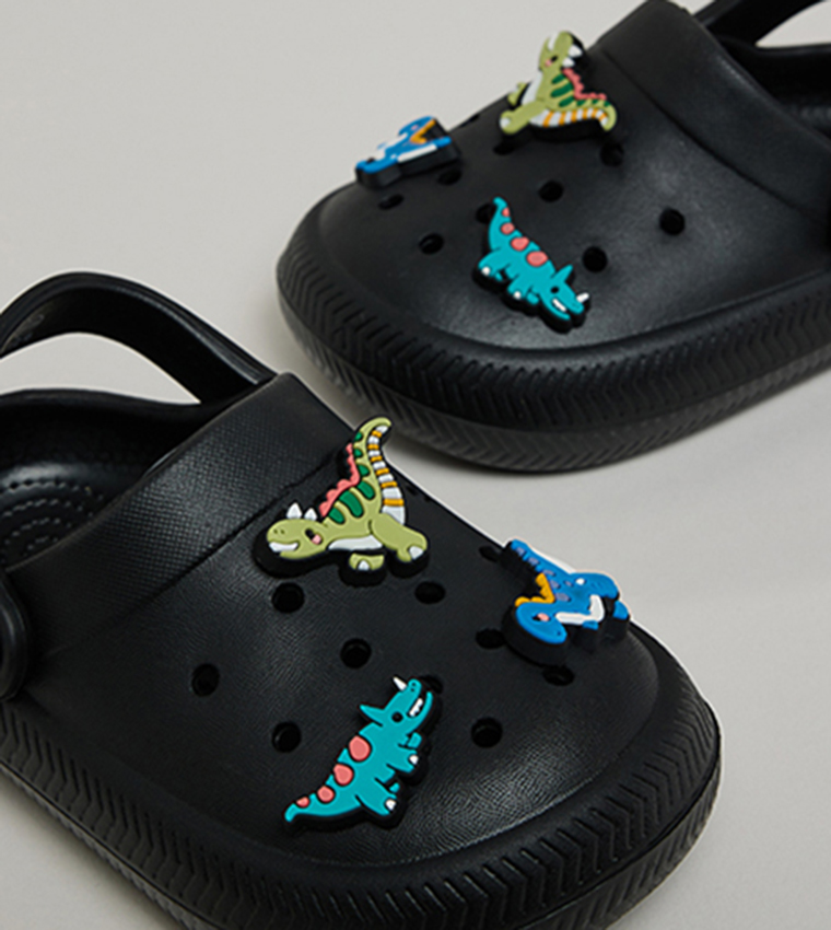 Charm Detail Slingback Clogs