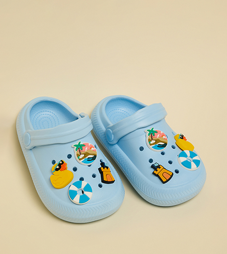 R&B  Clogs - Blue clogs