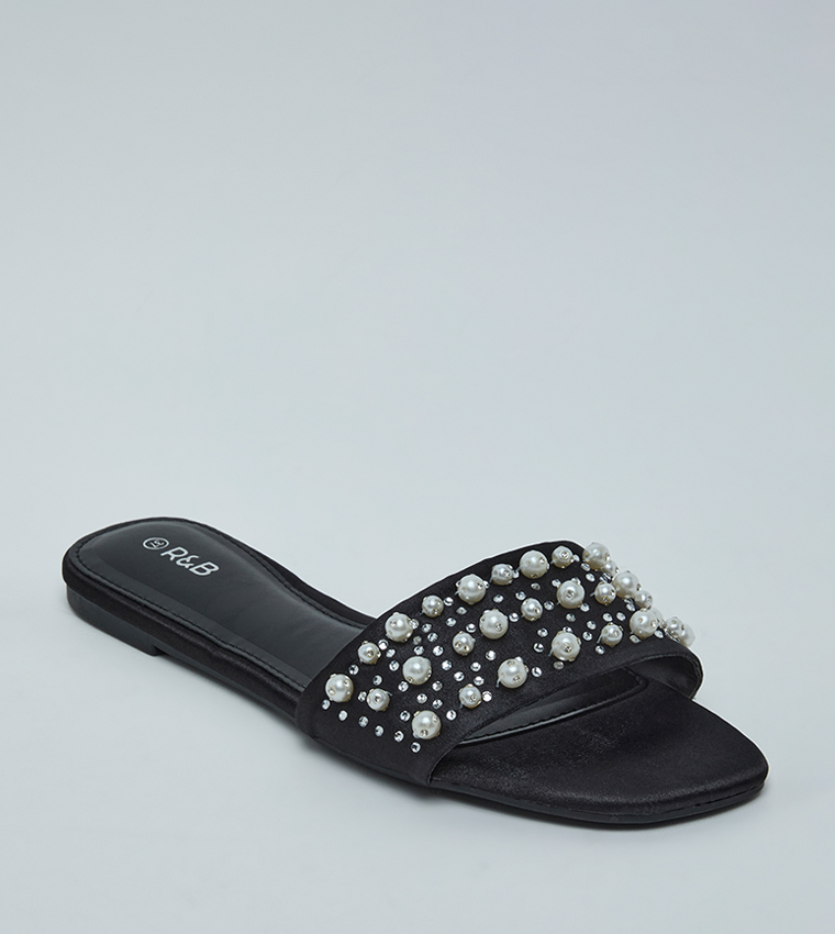 Embellished Flat Sandals
