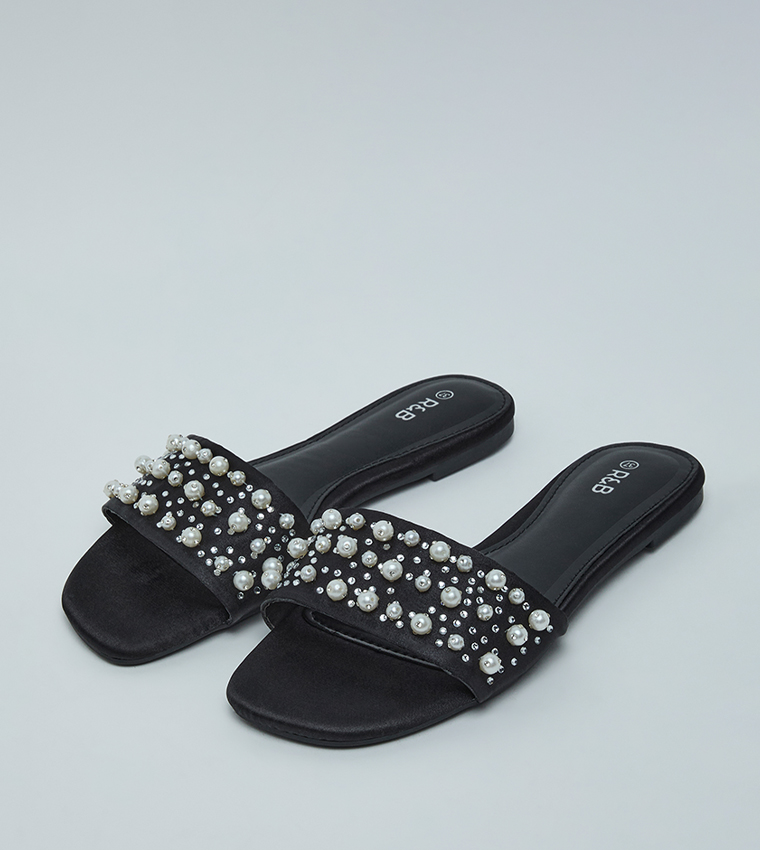 Embellished Flat Sandals