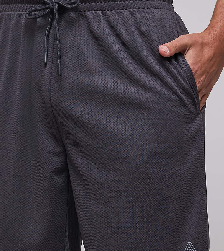 Solid Shorts with Drawstring Waist