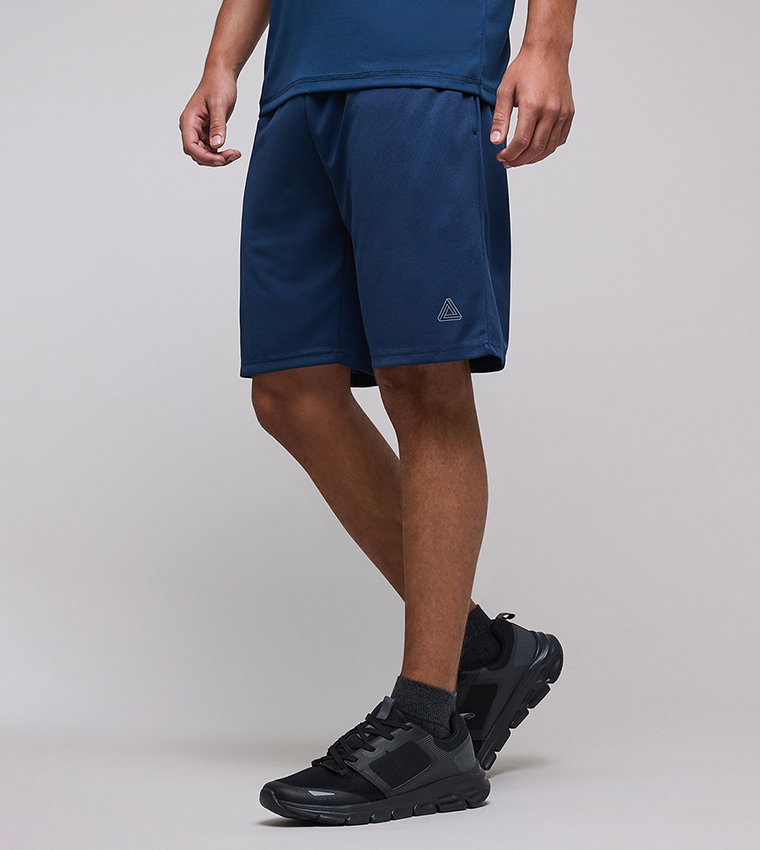 Solid Shorts with Drawstring Waist