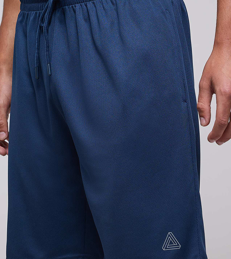 Solid Shorts with Drawstring Waist