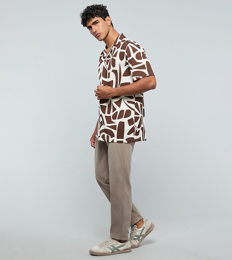 Solid Pants with Drawstring Waist