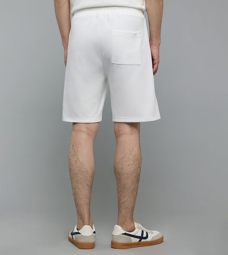 Solid Shorts with Drawstring Waist