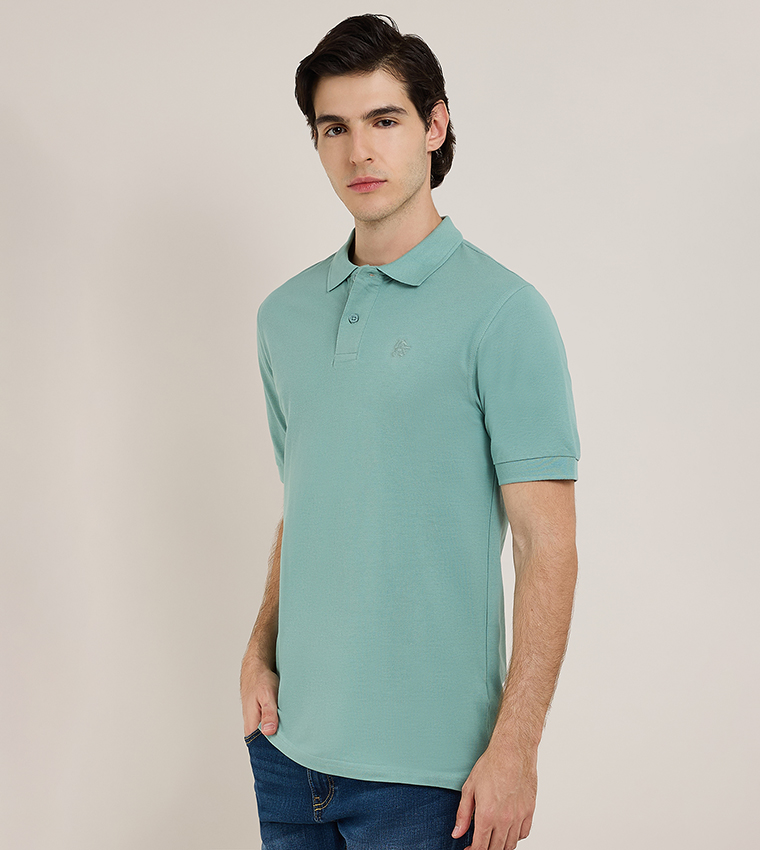 تيشيرت بولو سادة كم قصير