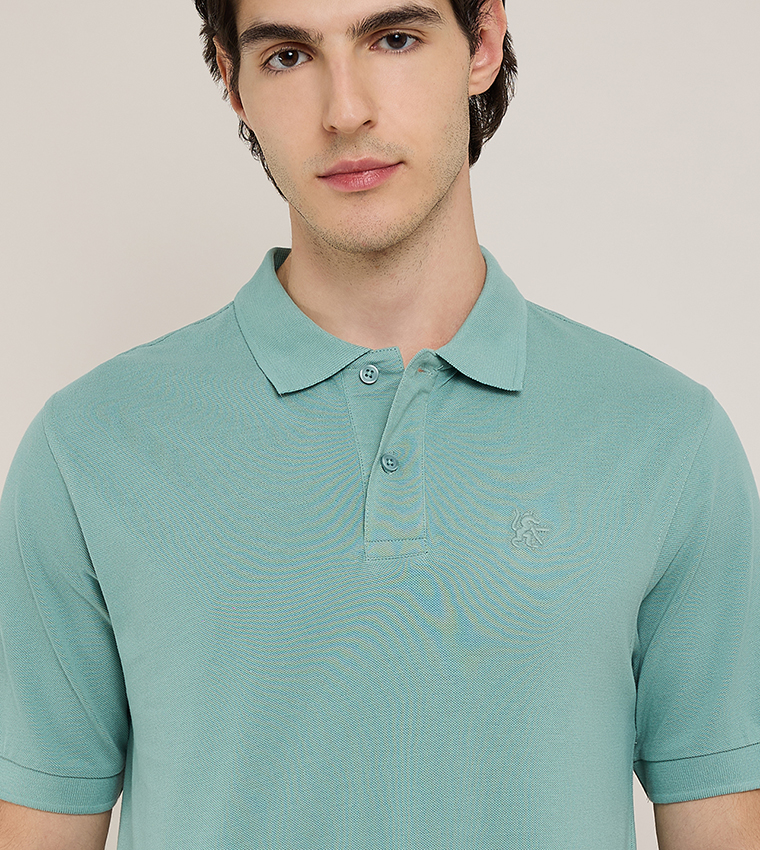 تيشيرت بولو سادة كم قصير