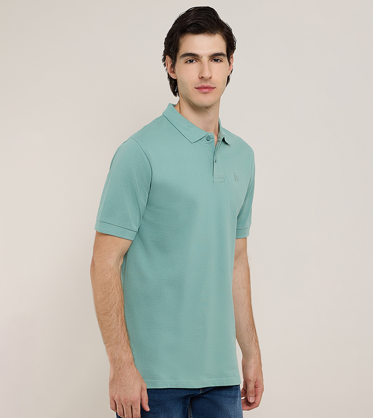 تيشيرت بولو سادة كم قصير