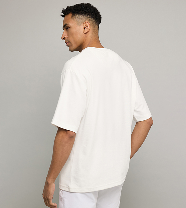 Solid T-Shirt with Crew Neck and Short Sleeves