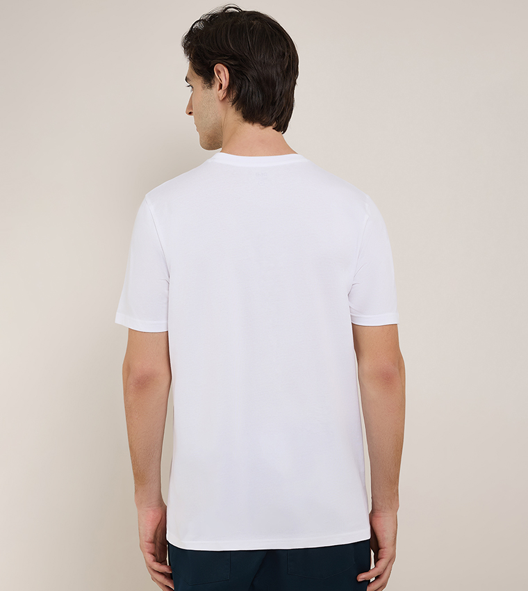 Solid T-Shirt with Crew Neck and Short Sleeves