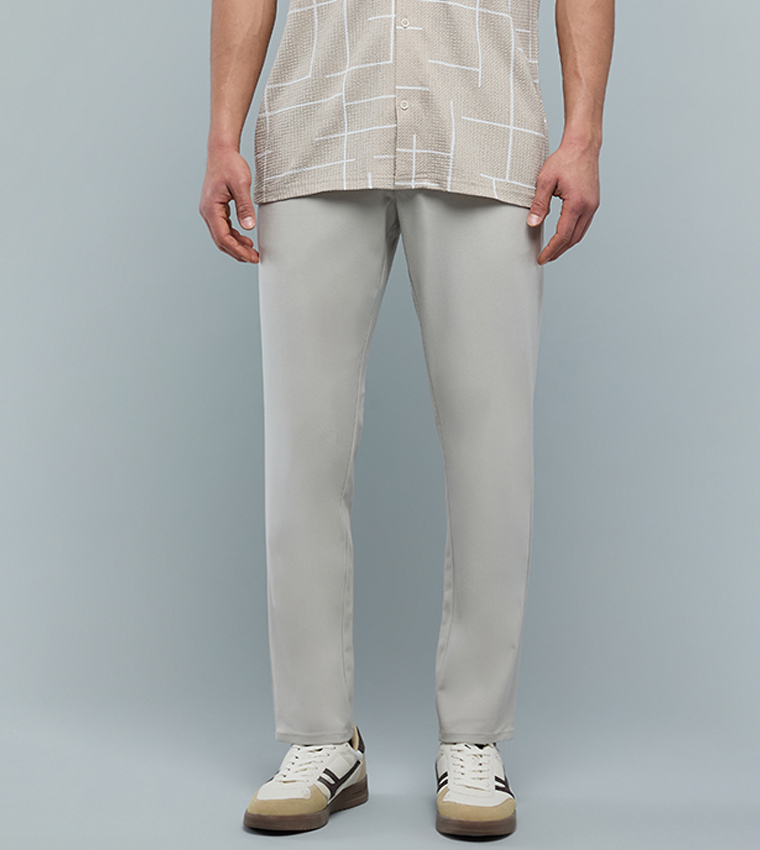 R&B  Casual Pants - Beige Casual Pants