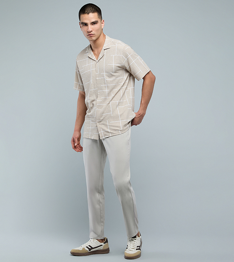 R&B  Casual Pants - Beige Casual Pants