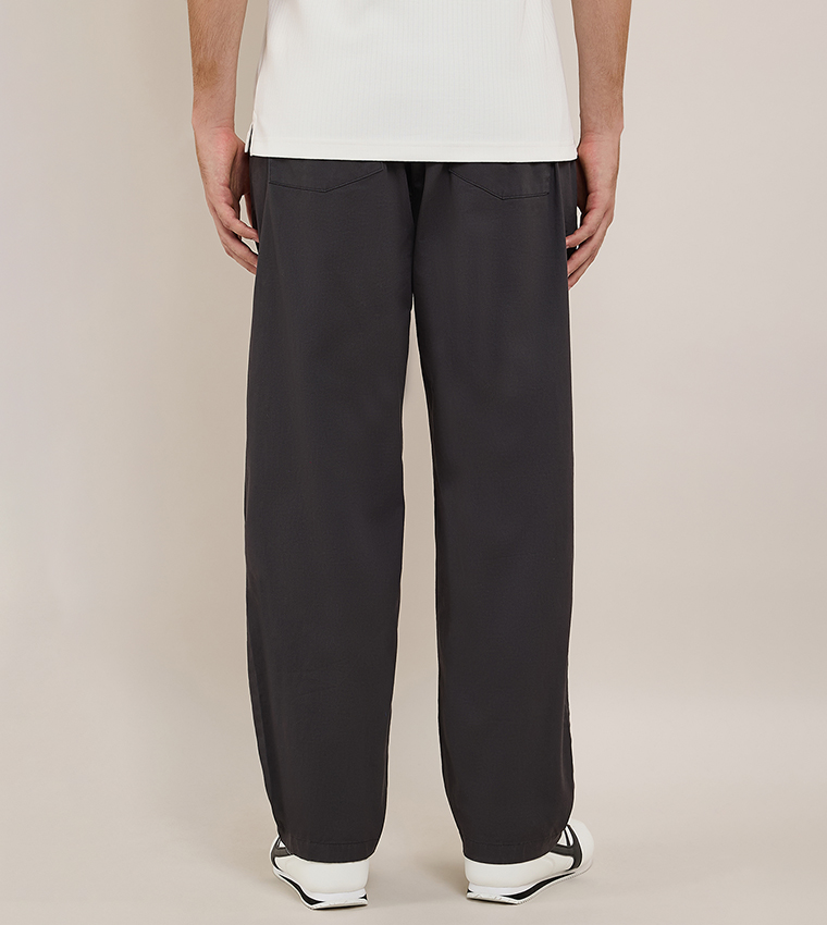 Solid Knit Pants with Drawstring Waist