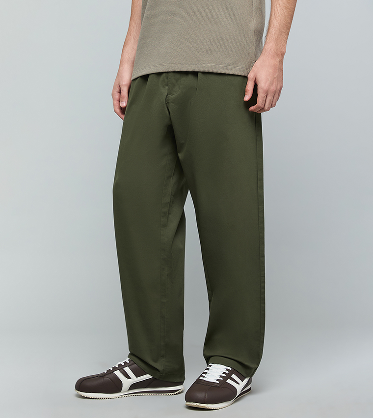 بنطلون تريكو سادة برباط