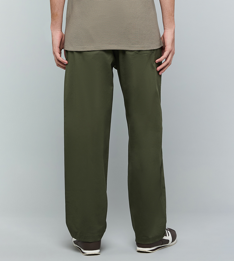 بنطلون تريكو سادة برباط