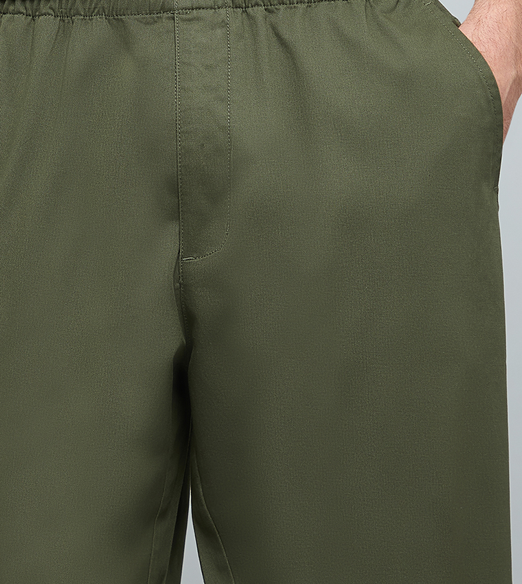 بنطلون تريكو سادة برباط