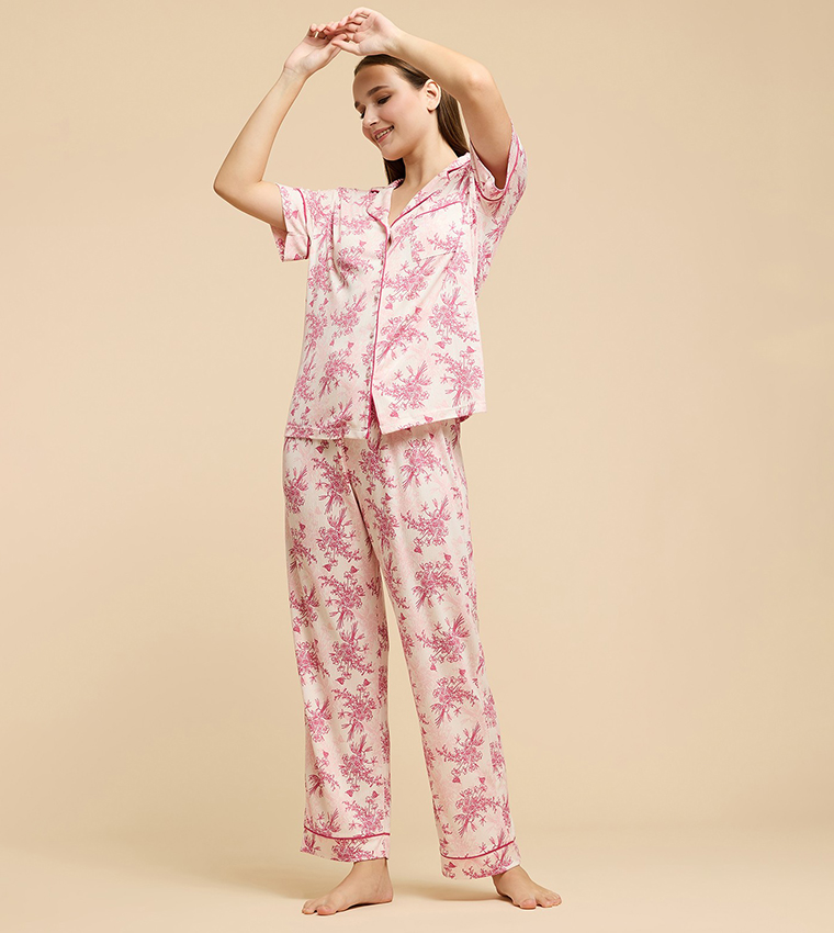 R&B  Pyjama Set - Pink Pyjama Set
