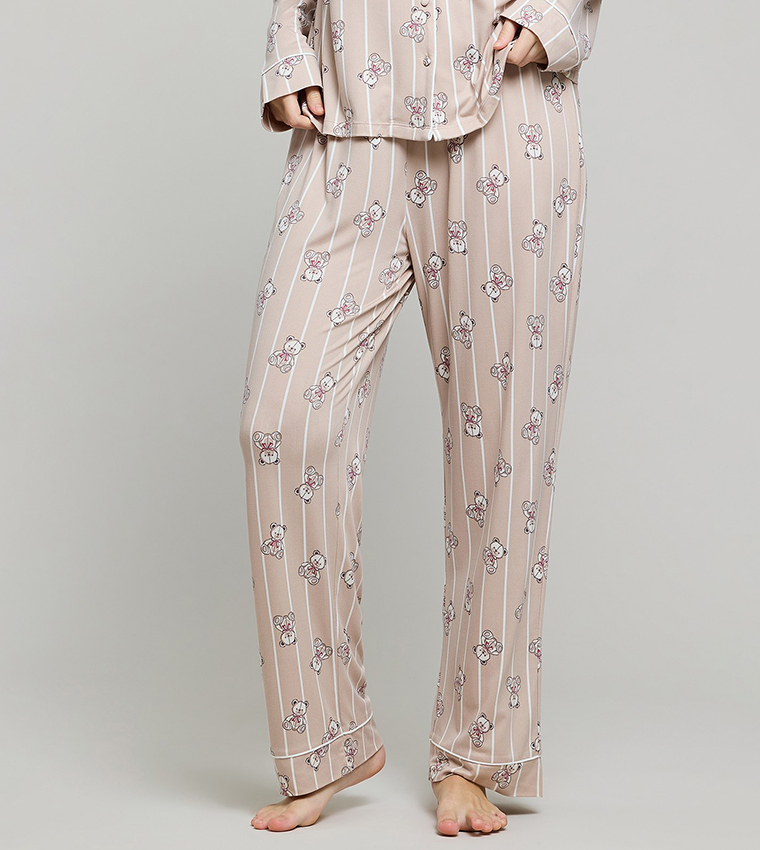 أر آند بي  أطقم بيجاما  - بيج Pyjama Set