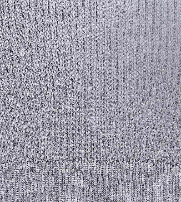 Ribbed Padded Sports Bra 