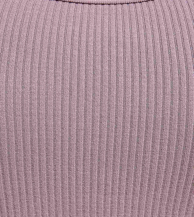 Ribbed Padded Sports Bra 