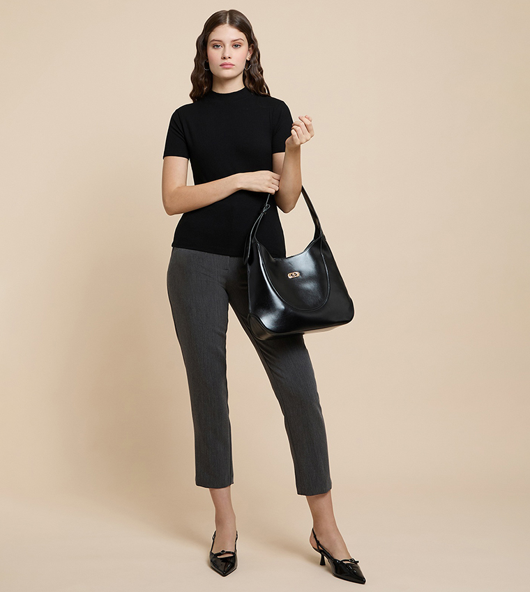 توب مرن كم قصير بقبة عالية