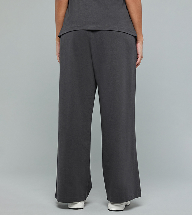 Solid Sweatpants with Drawstring Waist