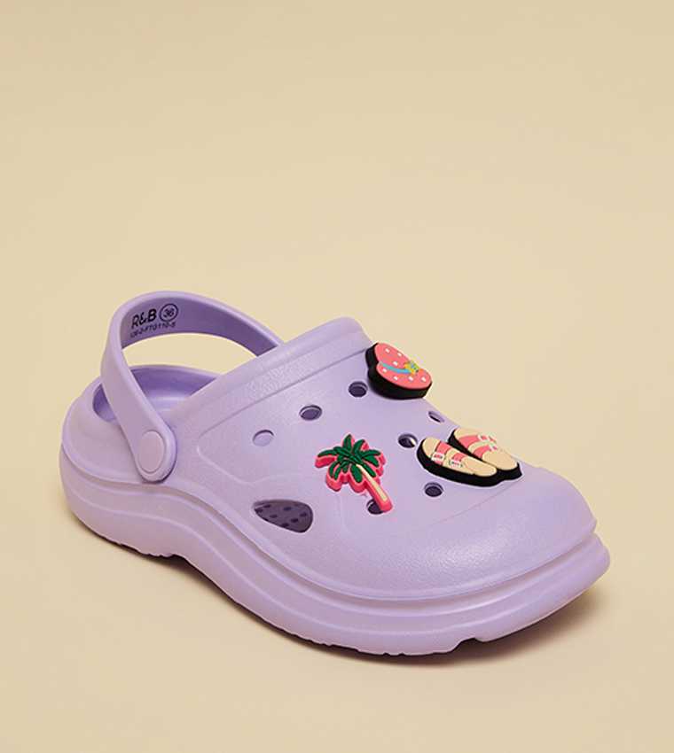 R&B  Clogs - Purple clogs