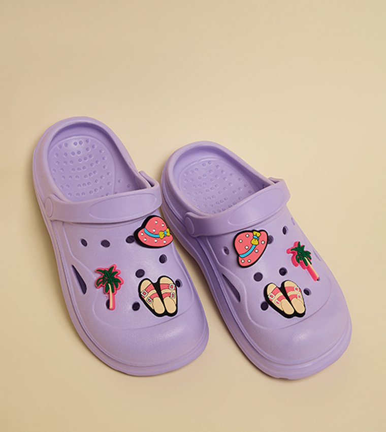 R&B  Clogs - Purple clogs