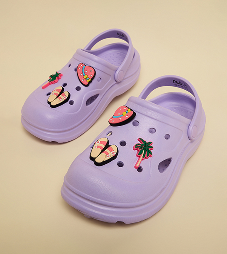 R&B  Clogs - Purple clogs