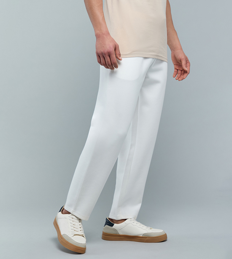 Print Detail Pants with Drawstring Waist